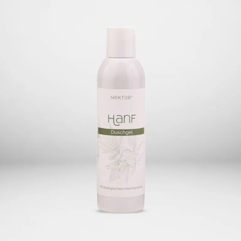 Hanf Duschgel von Nektar in weißer 200-ml-Flasche