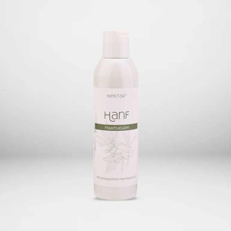 Hanf Haarbalsam von Nektar in weißer 200-ml-Flasche