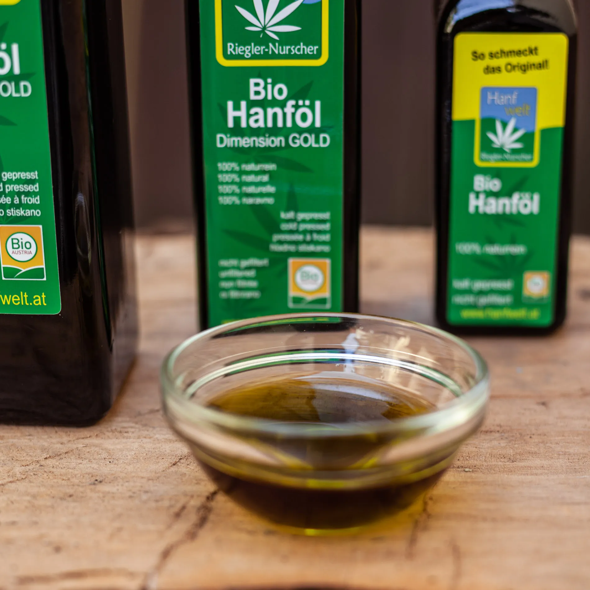 Hanföl – Bio-Produkt / Dimension Gold