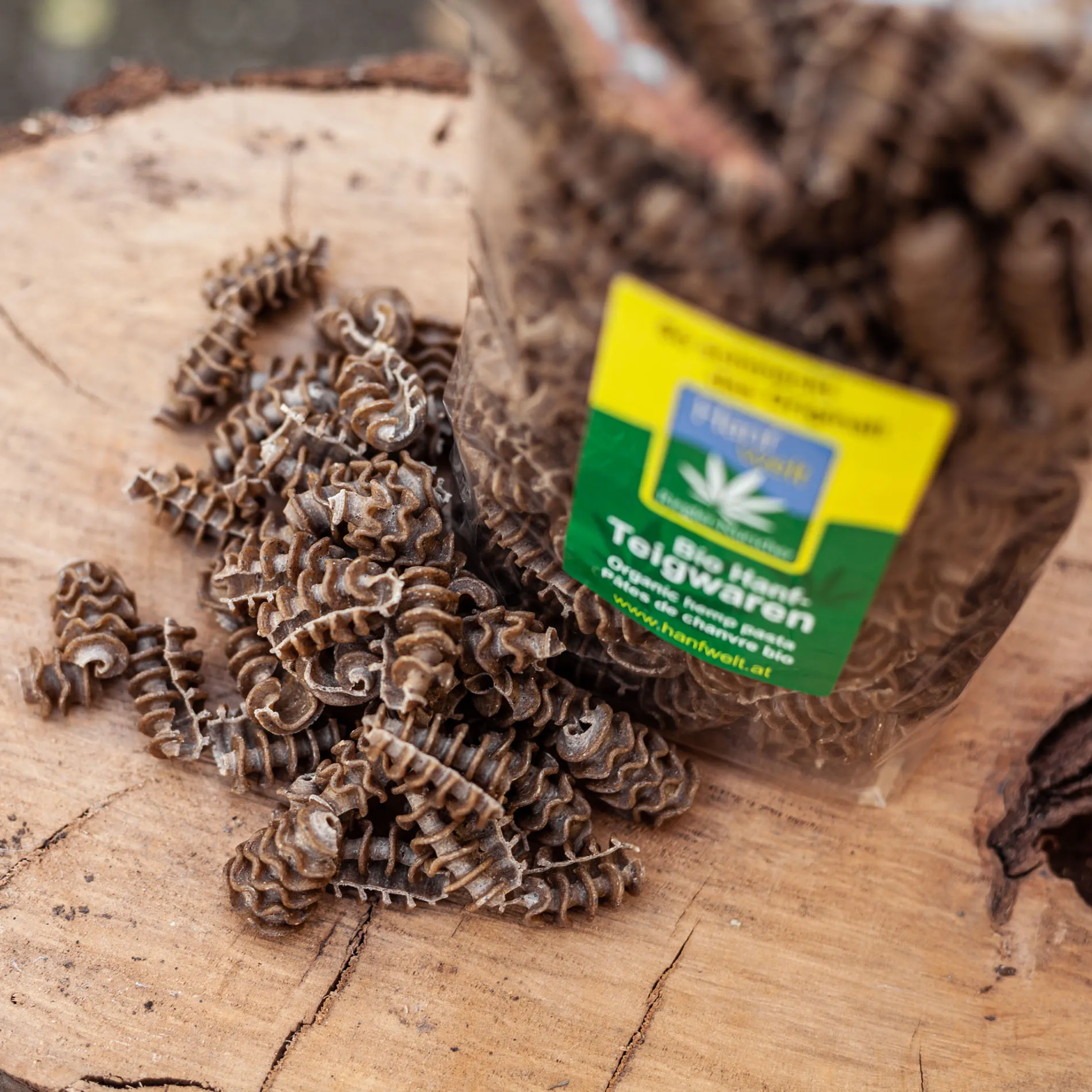 Spiralen – 10% Hanfschrot / Bio-Produkt