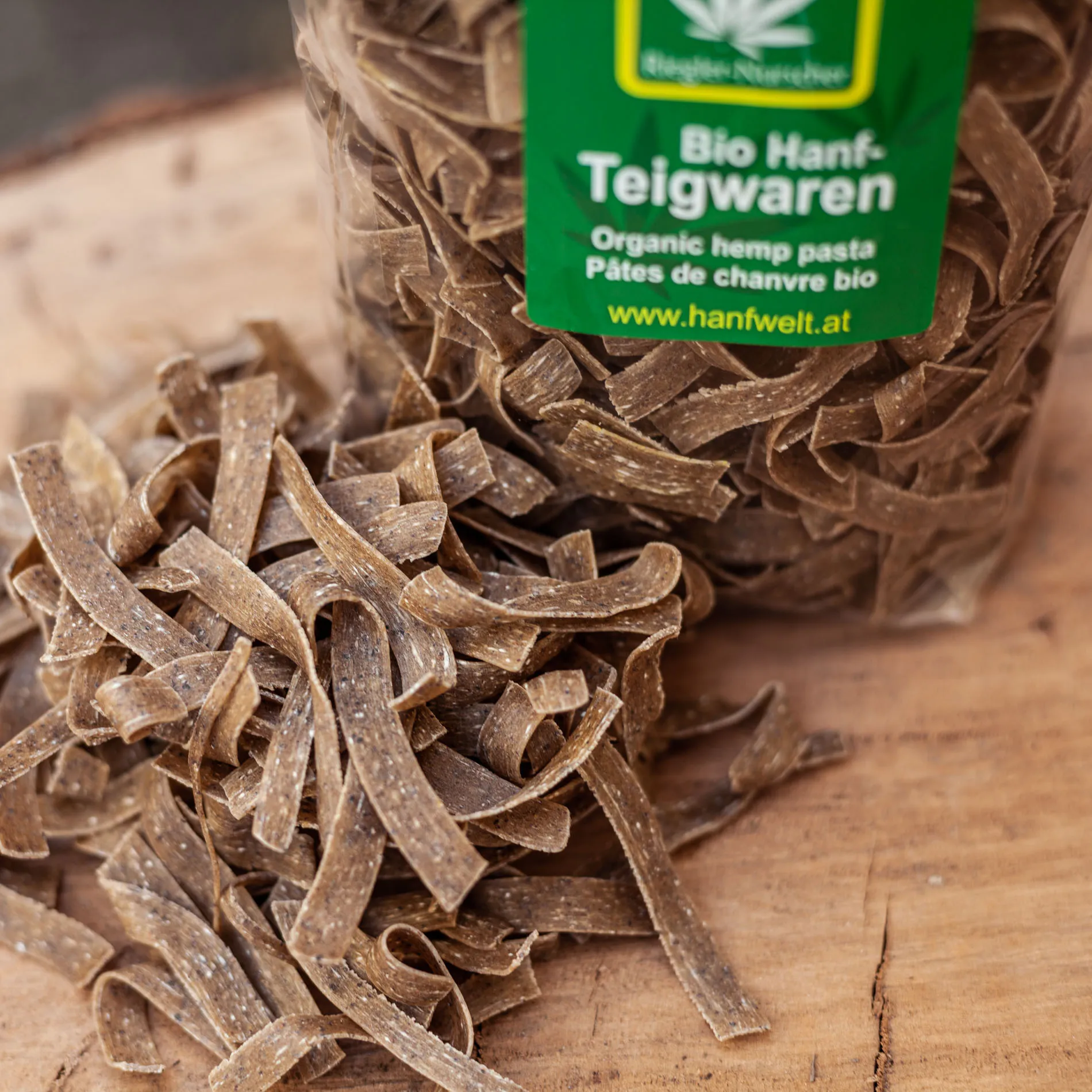 Bandnudeln – 10% Hanfschrot / Bio-Produkt